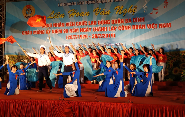 Công đoàn Trường Tiểu học Thành Công A tham gia Liên hoan văn nghệ Công nhân viên chức lao động Quận Ba Đình Chào mừng Kỉ niệm 90 năm ngày thành lập Công đoàn Việt Nam (28/7/1929–28/7/2019)