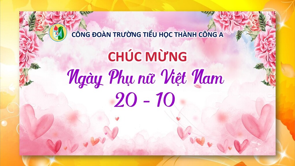 Không khí vui tươi ngày Phụ nữ Việt Nam tại trường Tiểu học Thành Công A