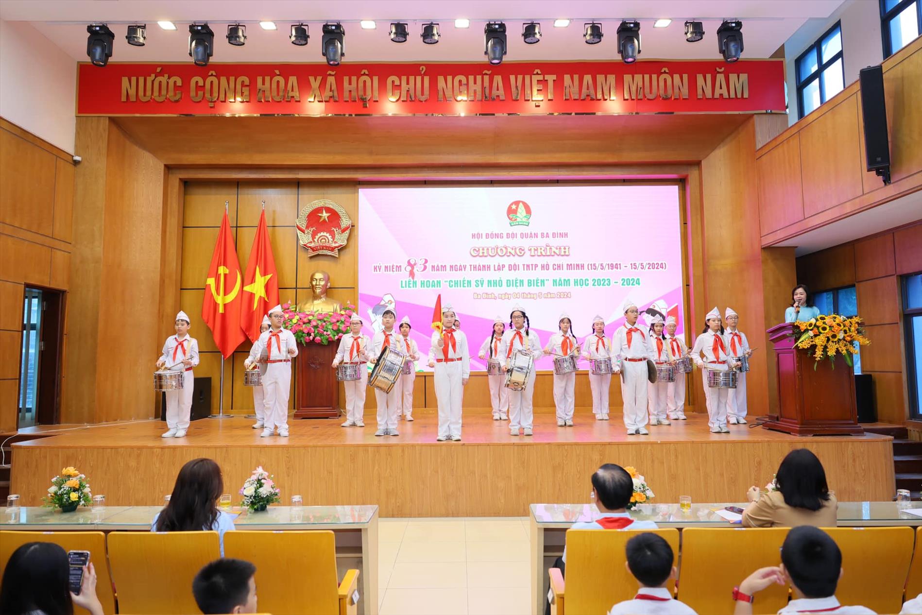 Kỷ niệm 83 năm ngày thành lập Đội TNTP Hồ Chí Minh và Liên hoan “Chiến sĩ nhỏ Điện Biên” năm học 2023 – 2024 quận Ba Đình